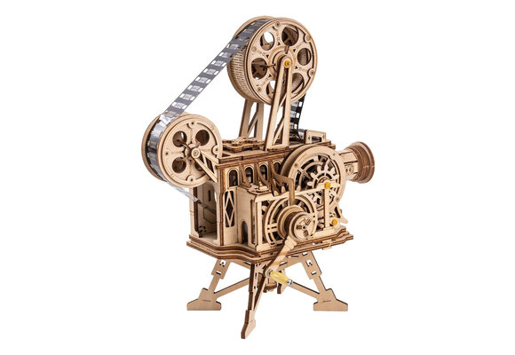 Vitascope - working projector, hand-crank generator 3D Wooden Puzzle ROELK601