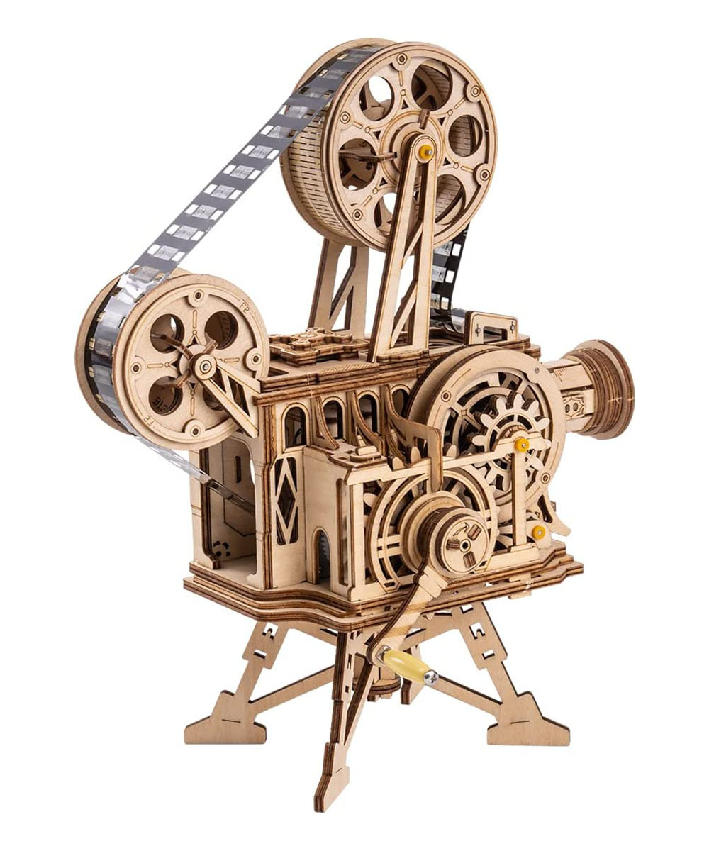 Vitascope - working projector, hand-crank generator 3D Wooden Puzzle ROELK601