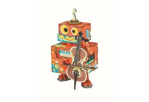 DIY Music Box; Little Performer 3D Wooden Puzzle ROEAMD53