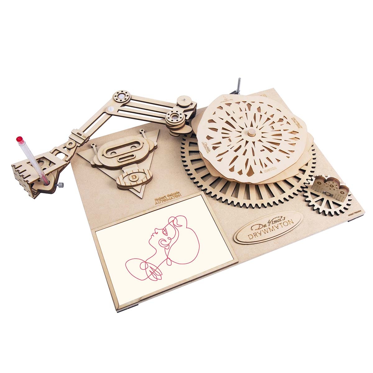 DaVinci's Drawmation 3D Wooden Puzzle  ROESD003