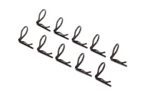 Body clips, angled 90-degrees (black) (12)  TRA3935A