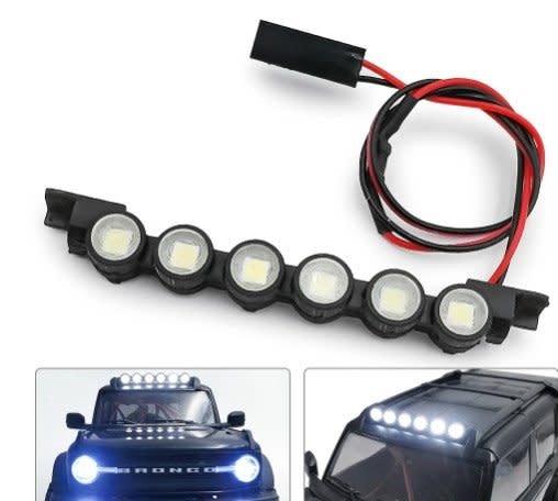 Simulation Roof LED Spolt Light Bar Traxxas TRX-4M Bronco