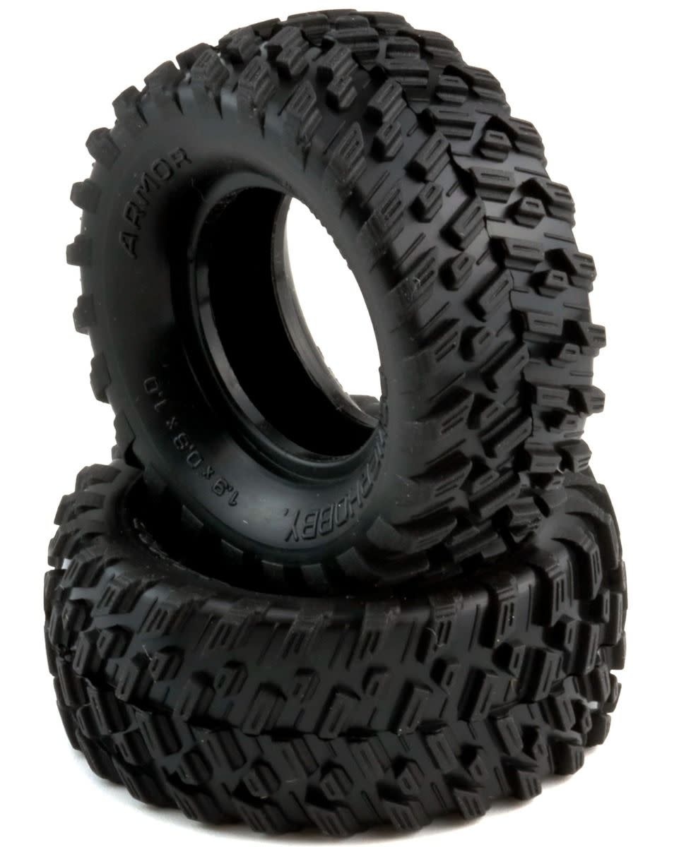 Armor 1.0" Micro Crawler Tires, 1/24, Axial SCX24 C10 Jeep Betty, PHBPHT3203