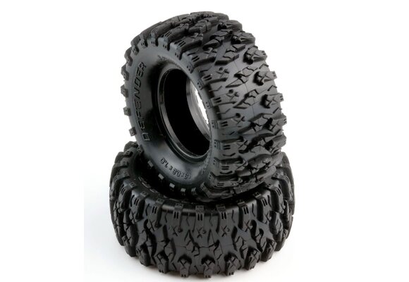 Defender 1.0" Micro Crawler Tires, 1/24, w/ Foams, PHT3202
