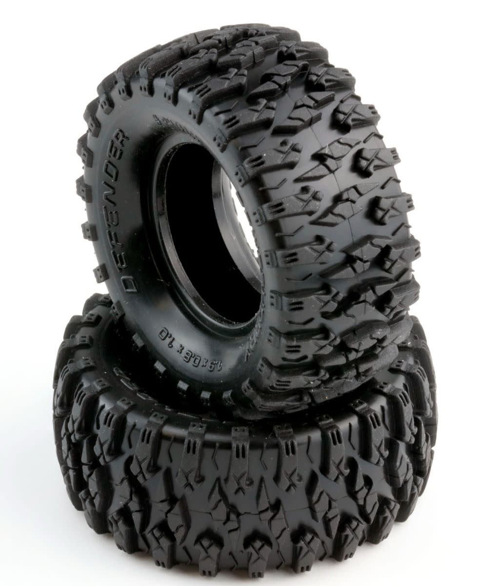 Defender 1.0" Micro Crawler Tires, 1/24, w/ Foams, PHT3202