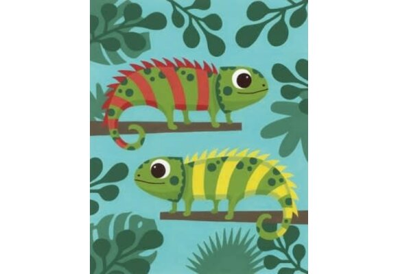Iguanas Paint by Number (8"x10")