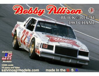 1/24 Bobby Allison #22 1983 Buick Regal Champion Race Car Plastic Model Kit