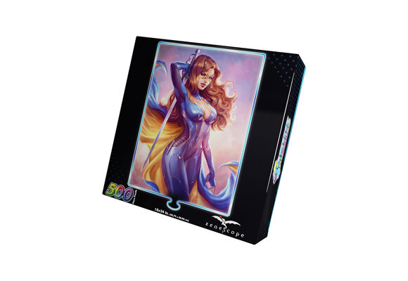 GRIMM FAIRY TALES™ FOIL JIGSAW PUZZLES BELLE: BEAST HUNTER, 500 PCS