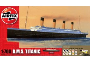 1/700 RMS Titanic Ocean Liner Medium Model Kit Set w/paint & glue