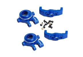 Aluminum C Hub and Steering Knuckles Blue Traxxas 1/18 TRX-4M, PHB5206