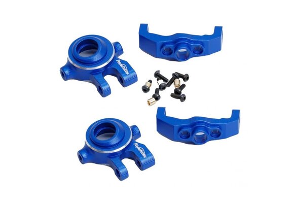 Aluminum C Hub and Steering Knuckles Blue Traxxas 1/18 TRX-4M, PHB5206