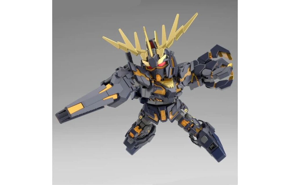 SD Gundam Cross Silhouette Unicorn Gundam 02 Banshee (Destroy Mode)&Banshee Norn Parts Set