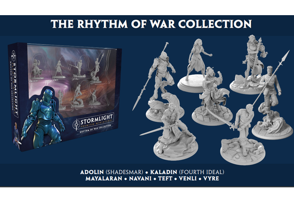 Stormlight Archive Premium Miniatures Unpainted Figures:  Rhythm of War Collection