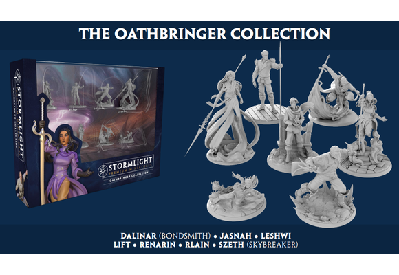 Stormlight Archive Premium Miniatures Unpainted Figures: Oathbringer Collection