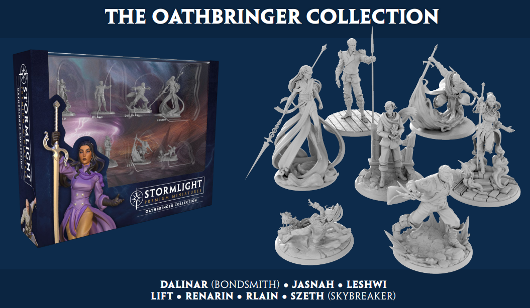 Stormlight Archive Premium Miniatures Unpainted Figures: Oathbringer Collection