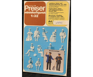 Preiser Elastolin 33032 Railway Figures 1900 13 unpainted 70mm kit Preiser Elastolin 33032 Railway Figures 1900 13 unpainted 70mm kit