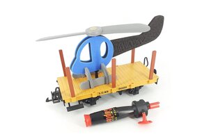 LARGE LEHMANN TOY Train Great For Outdoors Freight Train W/Helicopter