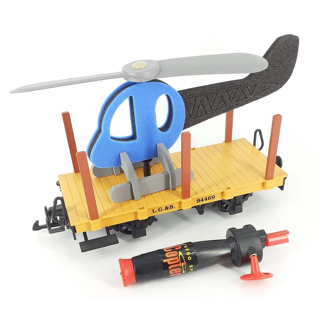 LARGE LEHMANN TOY Train Great For Outdoors Freight Train W/Helicopter