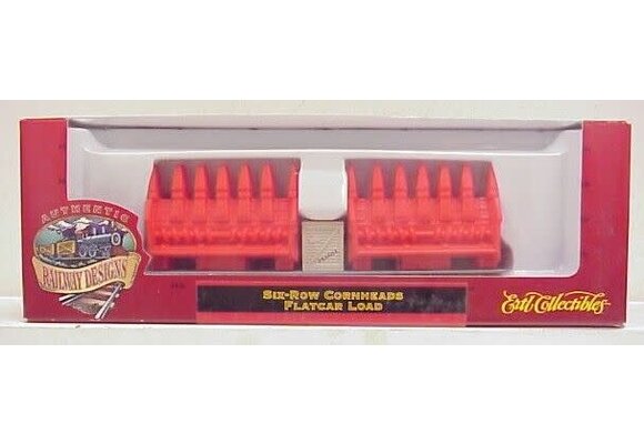 Ertl 4063 HO Six-Row Cornheads Flatcar Load