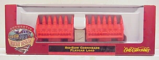 Ertl 4063 HO Six-Row Cornheads Flatcar Load