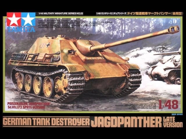 German Tank Destroyer Jagdpanther Late Version Plastic Model Kit, TAM32522