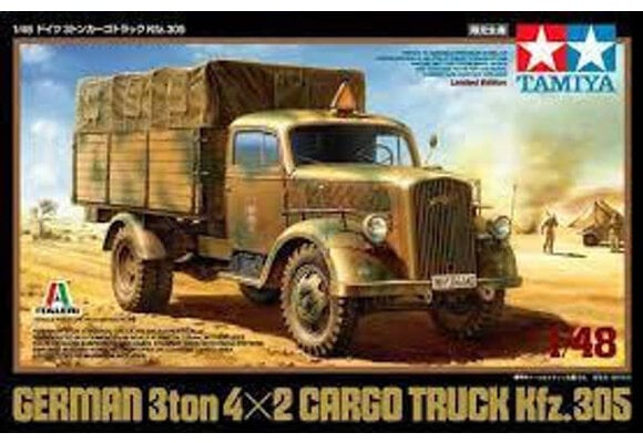 German 3-ton 4x2 Cargo Truck Kfz. 305 Plastic Model Kit, TAM89782