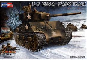 U.S. M4A3 (76)W Tank Plastic Model Kit