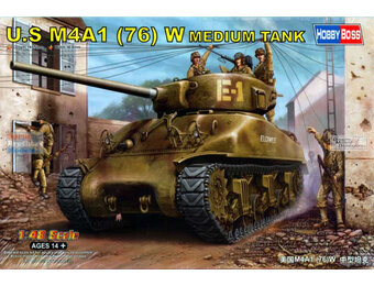 1:48 Hobby Boss US M4A1(76)W Sherman Medium Tank, HBS84801