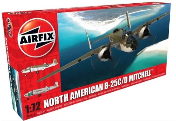 1/72 B25C/D Mitchell Bomber Plastic Model Kit