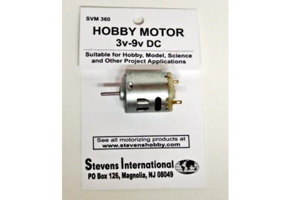 3 to 9v DC Small Electric Motor (Round Can) (for higher RPMs)
