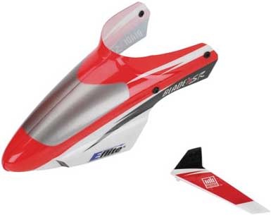 BMSR:Complte Canopy w/VertFin,Red