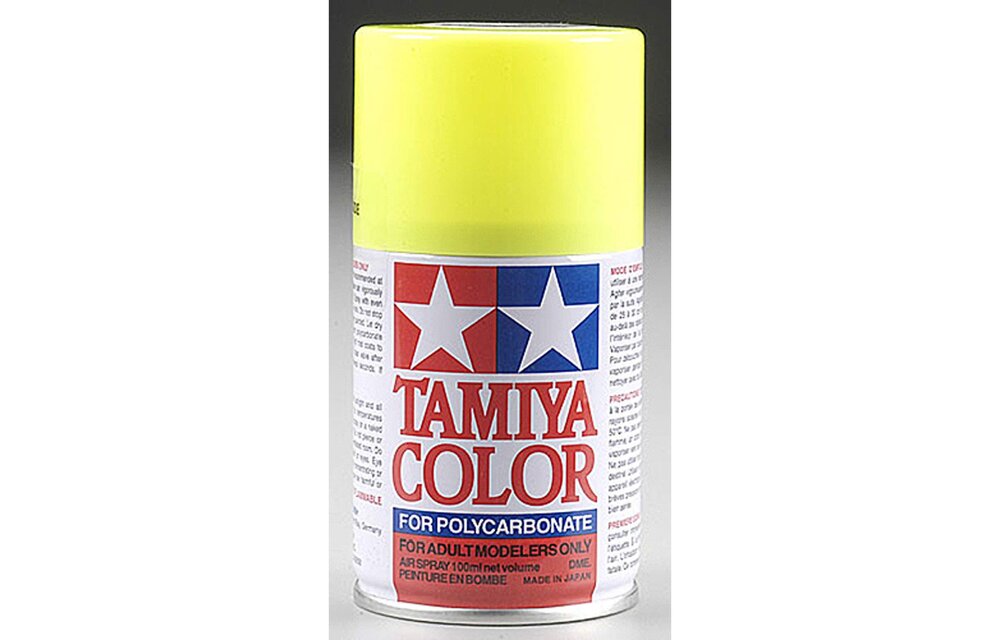 Tamiya PS-27 Fluorescent Yellow Spray, 100 ml Paint
