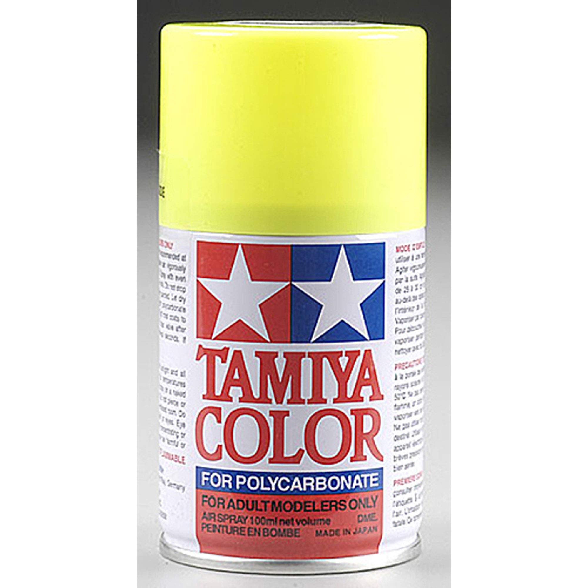 Tamiya PS-27 Fluorescent Yellow Spray, 100 ml Paint