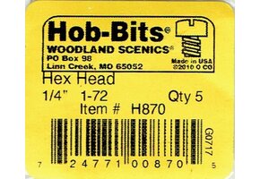 1-72 1/4" Hex Head Machine Scr