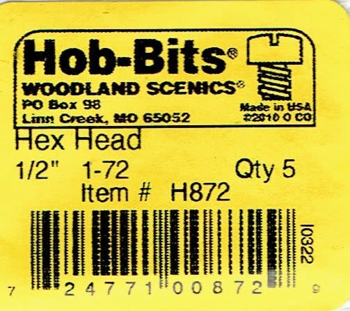 1-72 1/2" Hex Head Machine Scr