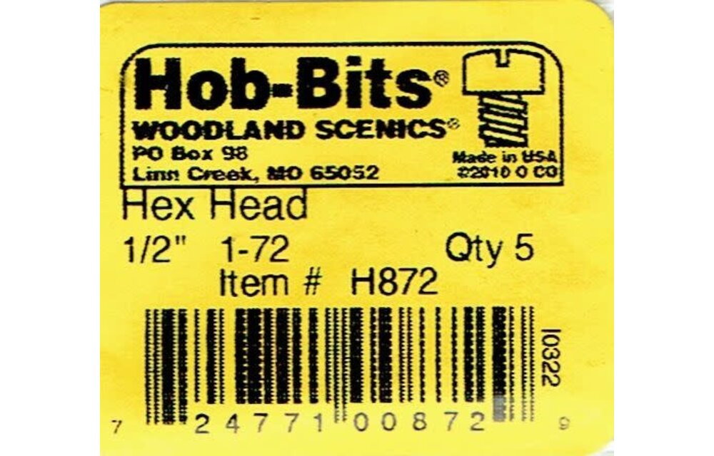 1-72 1/2" Hex Head Machine Scr