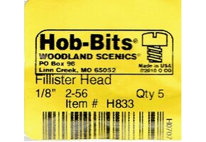 2-56 1/8" Fillister Head Machined Screws