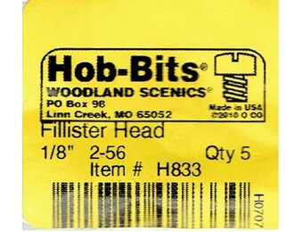 2-56 1/8" Fillister Head Machined Screws