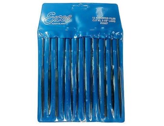 5.5" Long Single Cut #2 Files (12) (Vinyl Pouch)