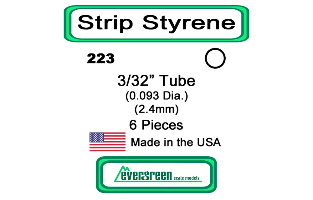 Round Tubing 3/32" (6)