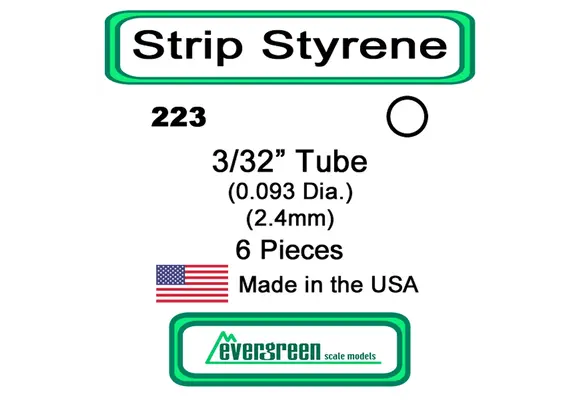 Round Tubing 3/32" (6)