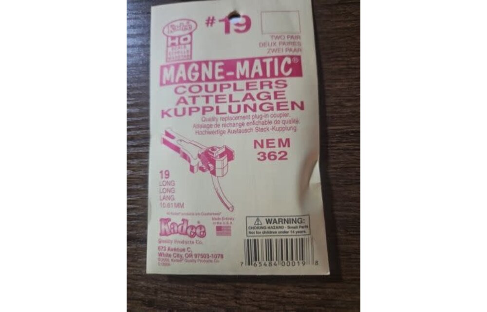 HO NEM Coupler 27/64" Center