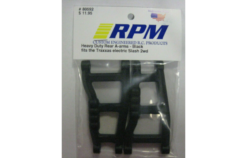 Rear A-Arms, Black: Slash    RPM80592