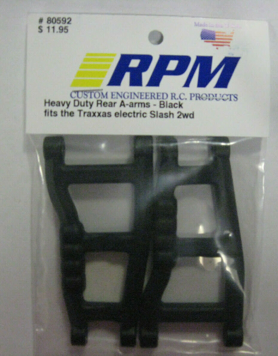 Rear A-Arms, Black: Slash    RPM80592