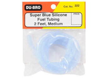 Silicone Fuel Tubing, 2', Medium, Super Blue, DUB222