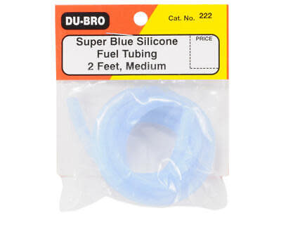 Silicone Fuel Tubing, 2', Medium, Super Blue, DUB222