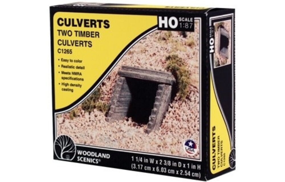 HO Culvert, Timber (2)