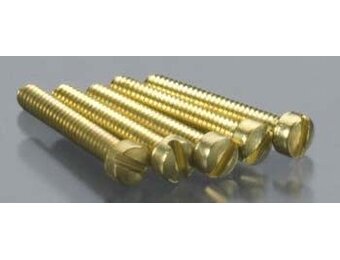 0-80 3/8" Fillister Head Machined Screws