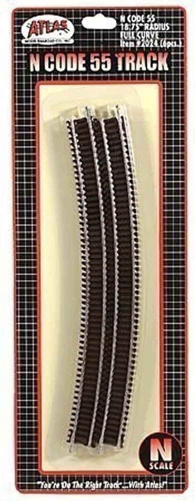 N Code 55 18.75" Radius Curve