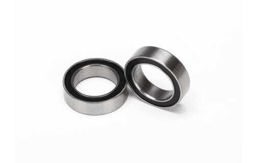 Ball bearings, black rubber sealed (10x15x4mm) (2)  TRA5119A